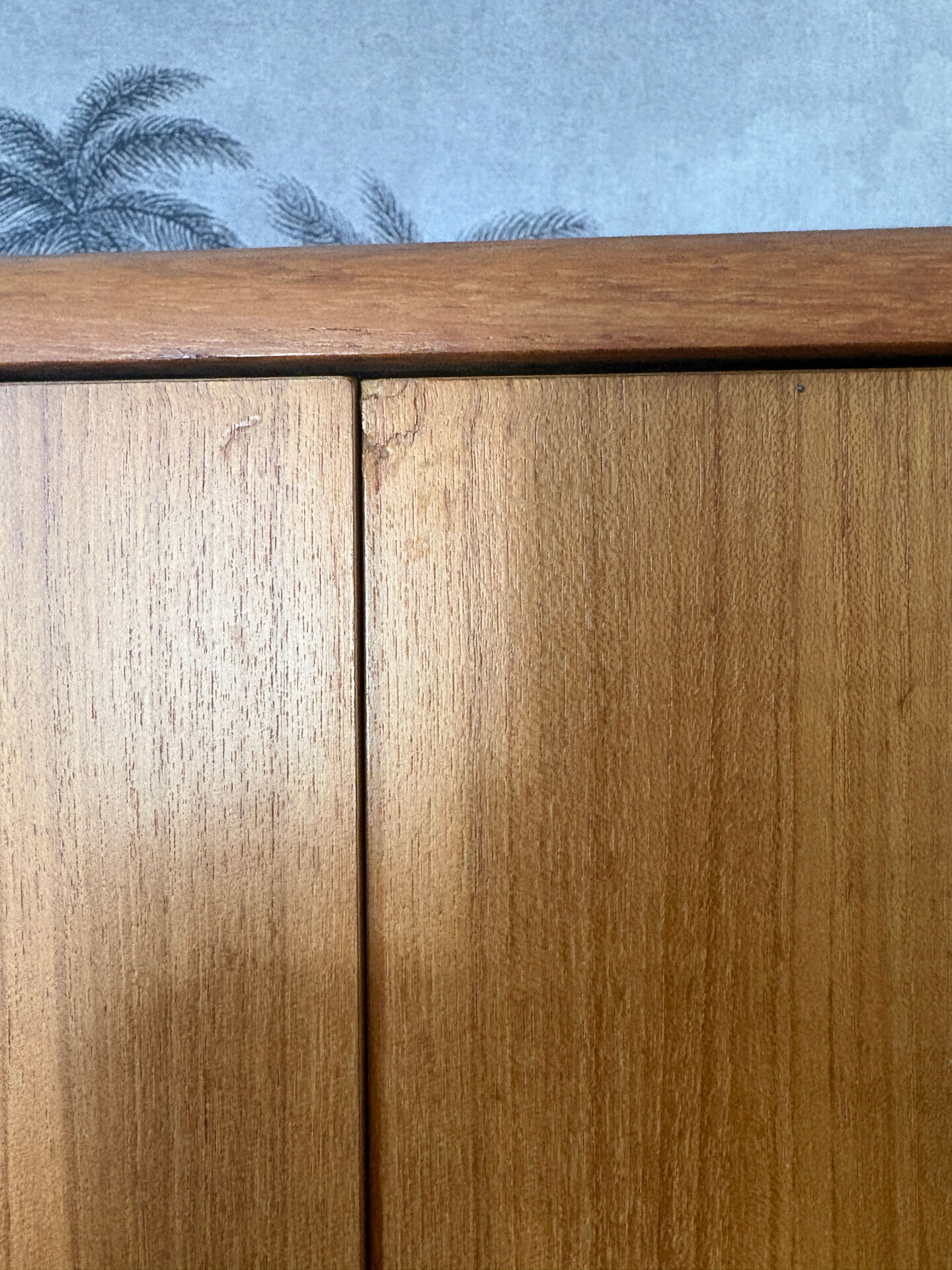 Vintage teak wardrobe