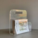 Porte revues vintage en plexiglas