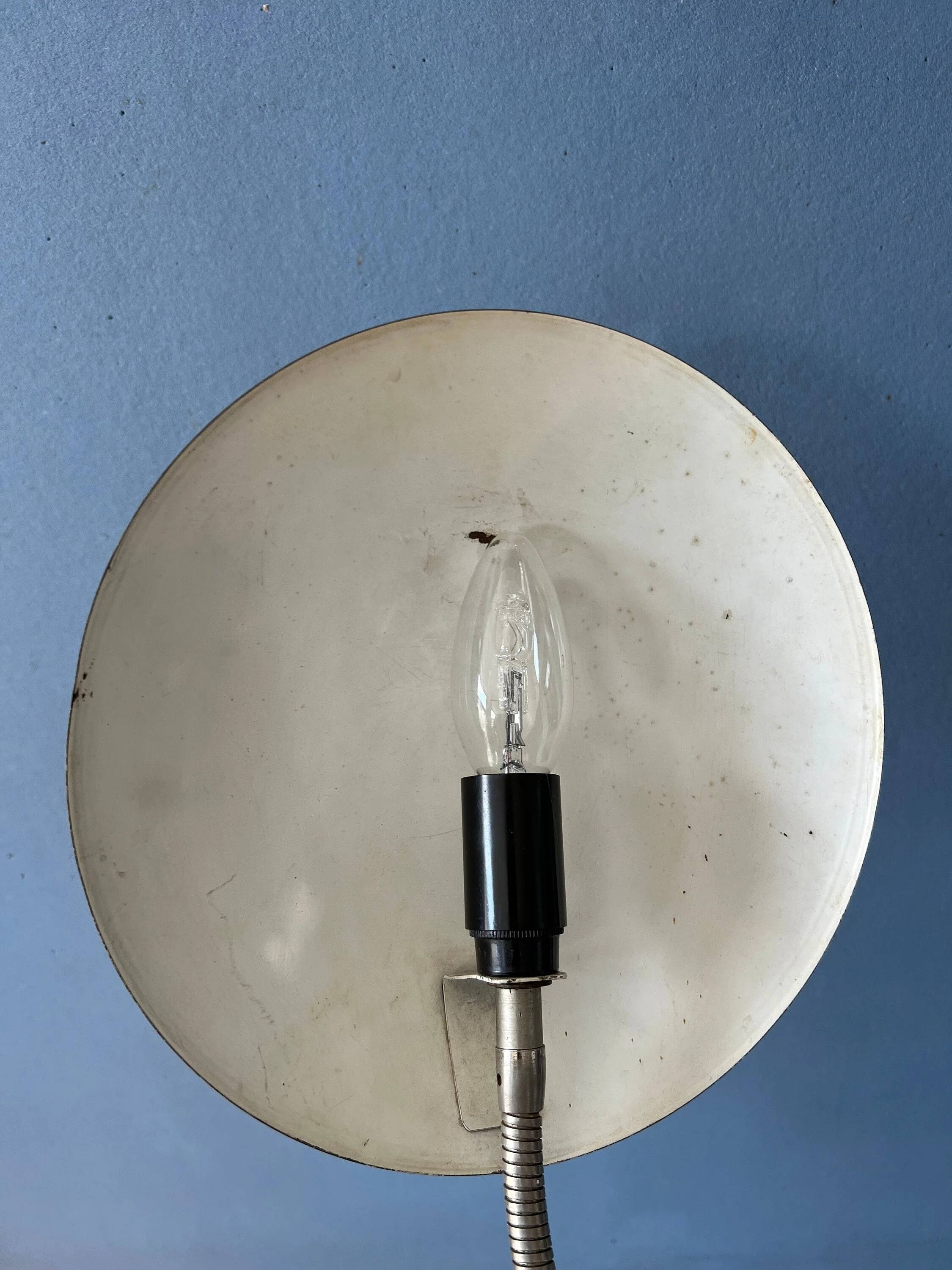 Small black metal desk lamp in Bauhaus style.