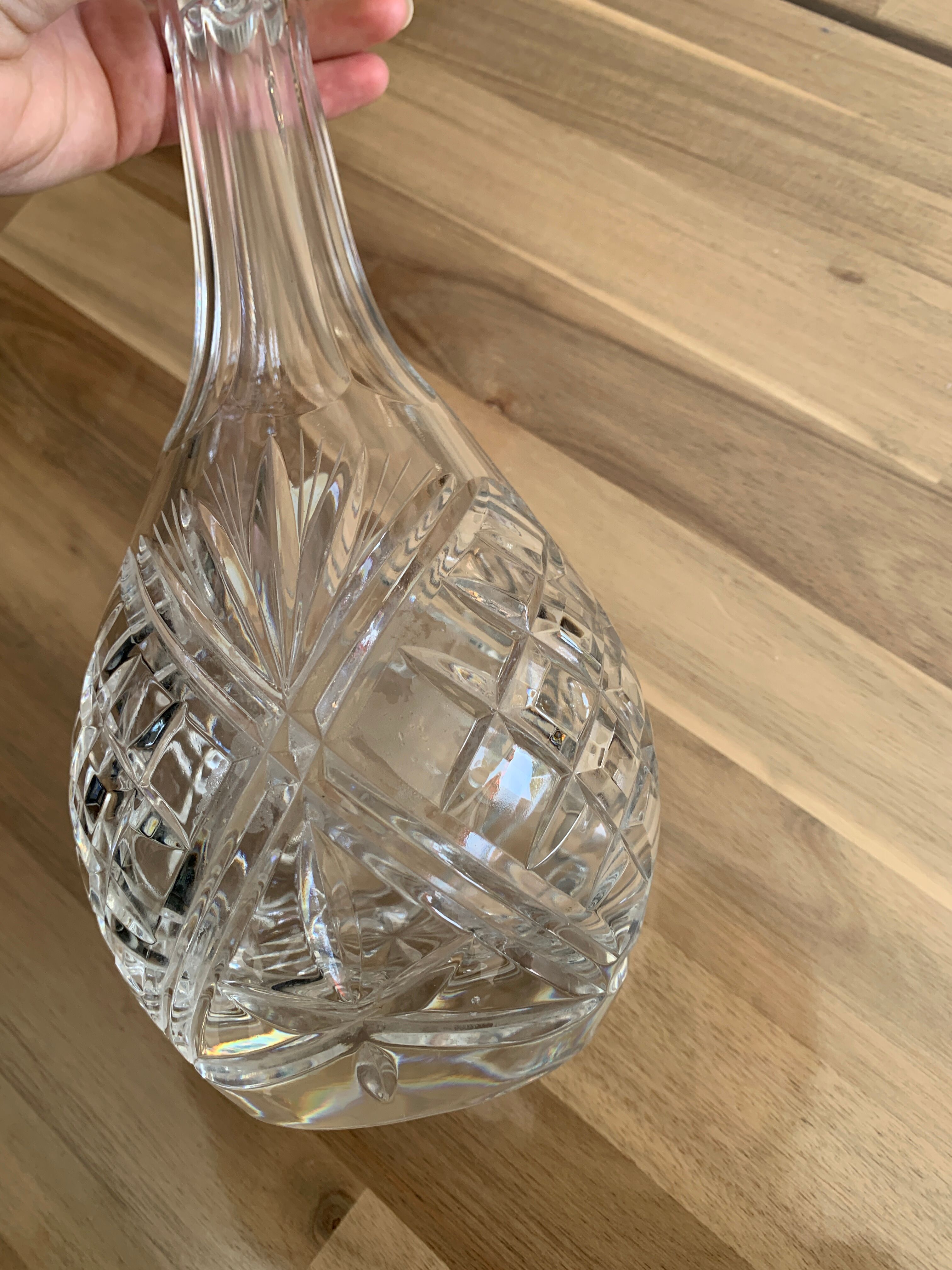 Vintage bohemian crystal decanter
