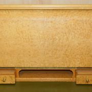 Art Nouveau desk attributed to Carlo Zen 1902 in mottled maple.