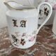 Vintage, coffee service, tea, Limoges, Flowers, cipher, 11 cups and under cups, teapot, 27 pieces