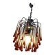 Paolo venini chandelier, murano 70 with large drops