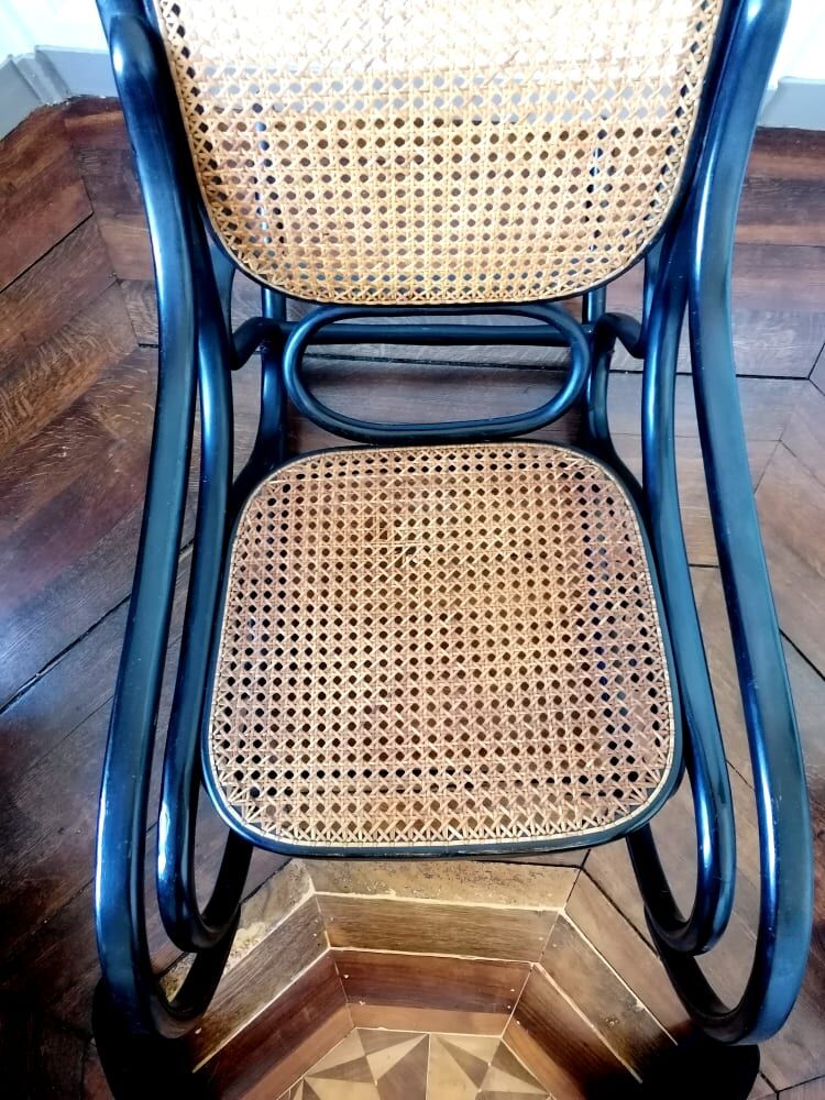 Rocking chair Thonet n°10 , 1908 original label