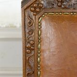 Set of 6 Art Deco carved walnut chairs, Circa 1920