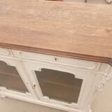 Old buffet 2 doors windows patina Shabby chic