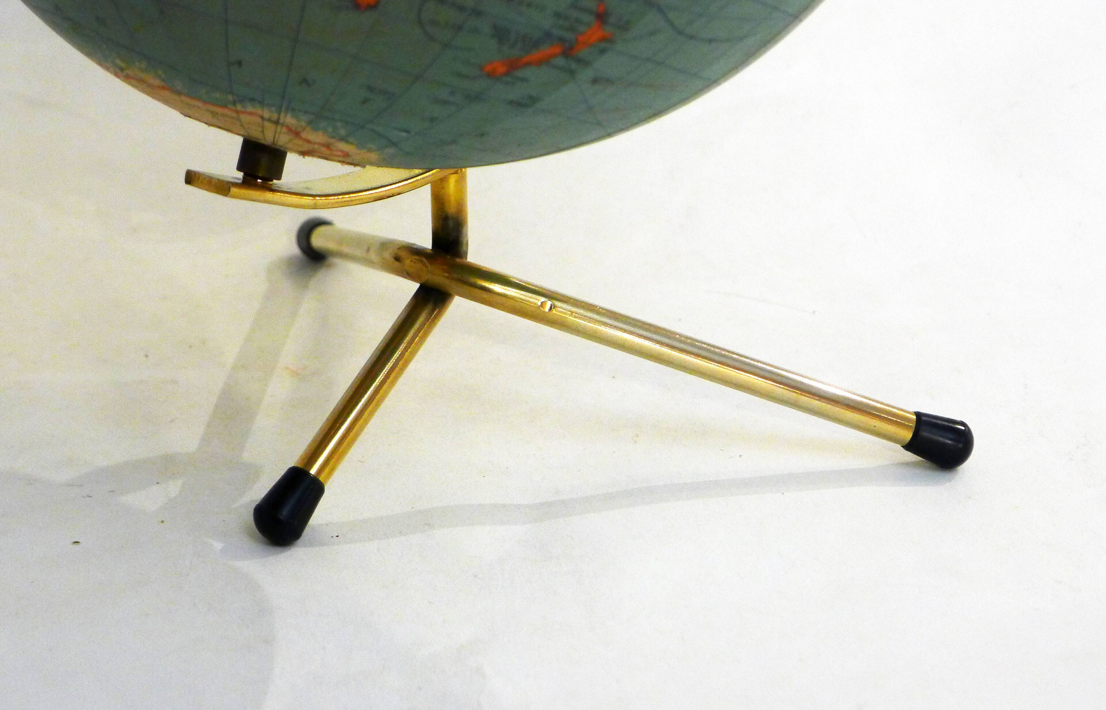 Tripod terrestrial globe 1960'