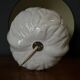 Pair of Italian ceramic lamps 1980 white walnut shape