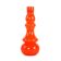 Orange glass vase, Danish design, 1960s, made in Denmark