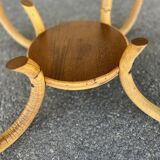 Bamboo side table, Italy 1960