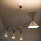 Mid-century italian asymmetrical ceiling lamp