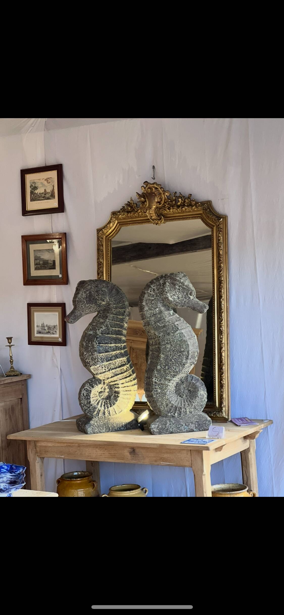 Pairs of Seahorse Statues