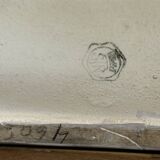 Pair of golden pheasants from the Art Deco period in brown glazed ceramic