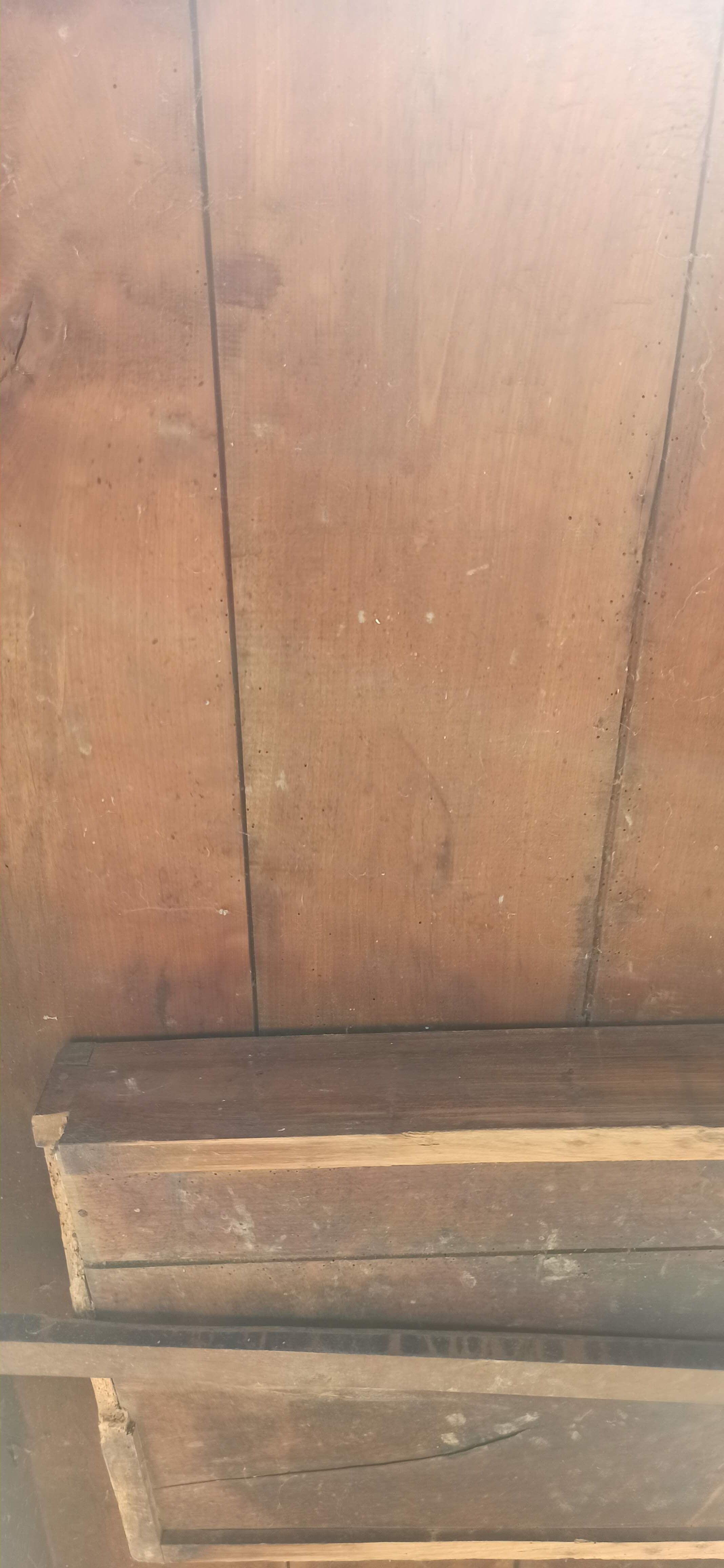 Large table 181 cm of cherry and oak farm