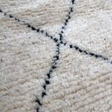 Moroccan Berber carpet Beni Ouarain with black diamonds 1,48x0.95m