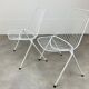 Pair of 50s steel wire chairs by Stella