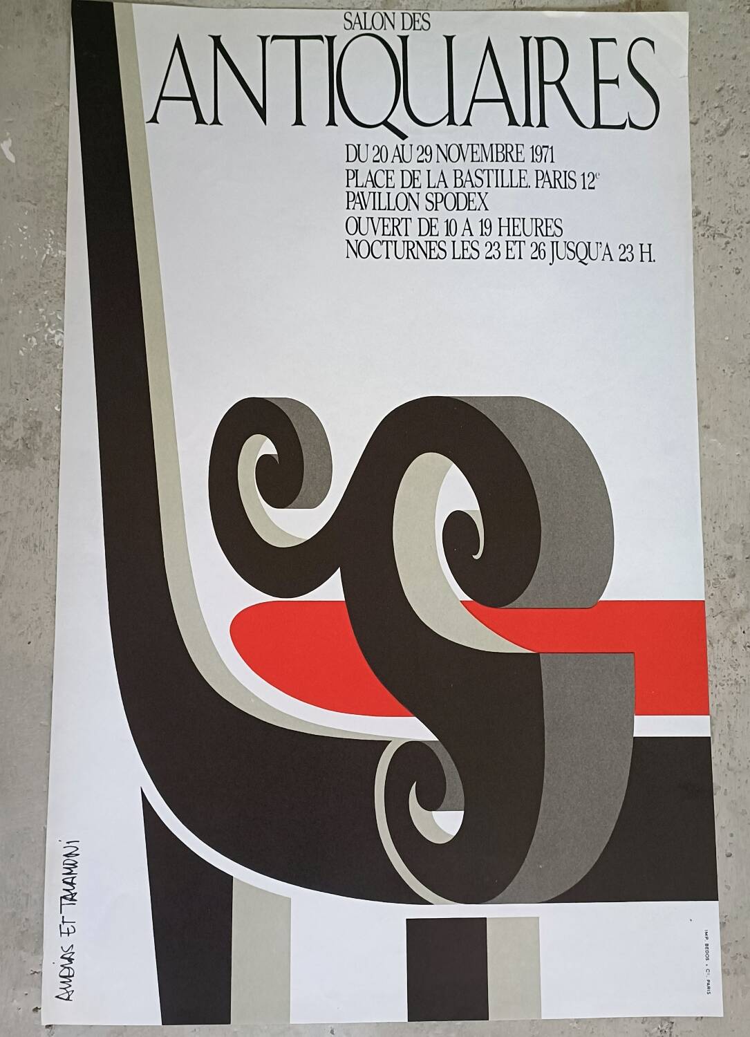 Original poster for the Antiques Fair