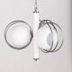 VINTAGE 70'S CHANDELIER IN SPACE AGE GLASS ITALIAN DESIGN