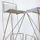 Set of 2 Till Behrens stools - 'Kreuzschwinger' - Schlubach - 1983