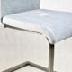 Grey Chairs on aluminium legs fully restored, Set of 4