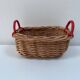 Miniature rattan basket from the 70s