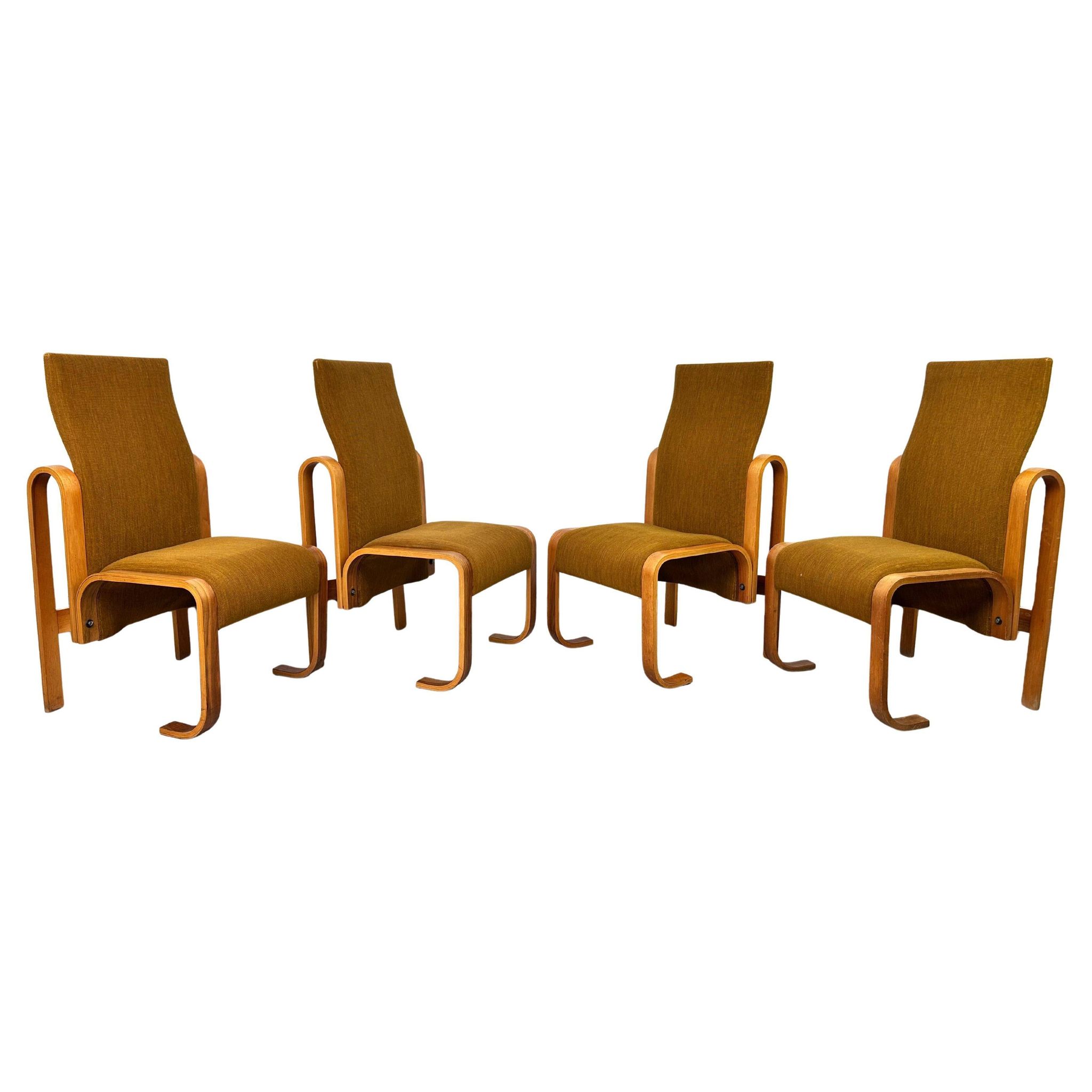 Very rare chairs by Jan Bočan designed for the Czechoslovakian embassy in Stockholm.