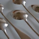6 silver plated soup spoons P de Ruolz silver plated soup spoons 21.8 cm