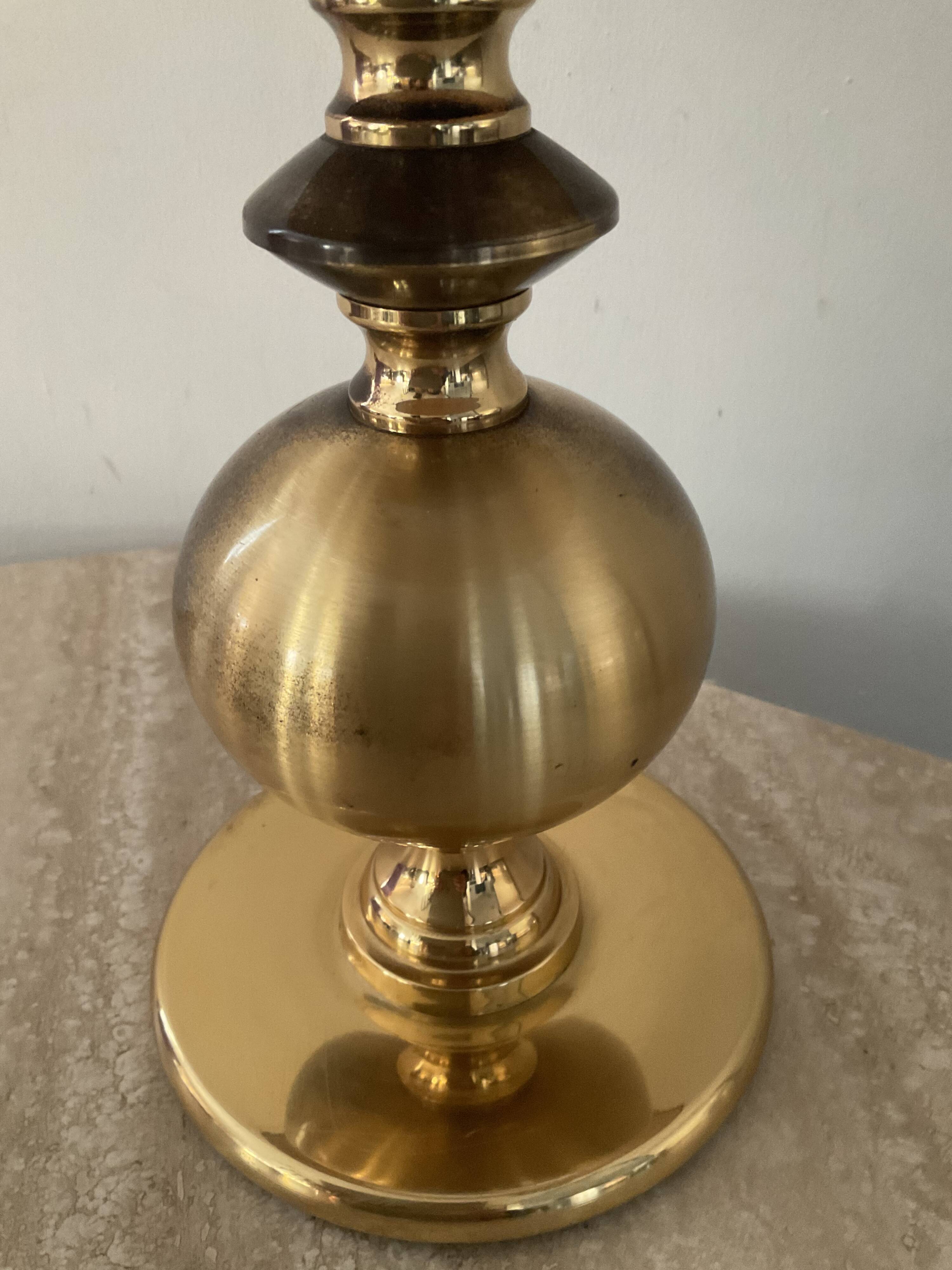 Lampe vintage en laiton des années 70
