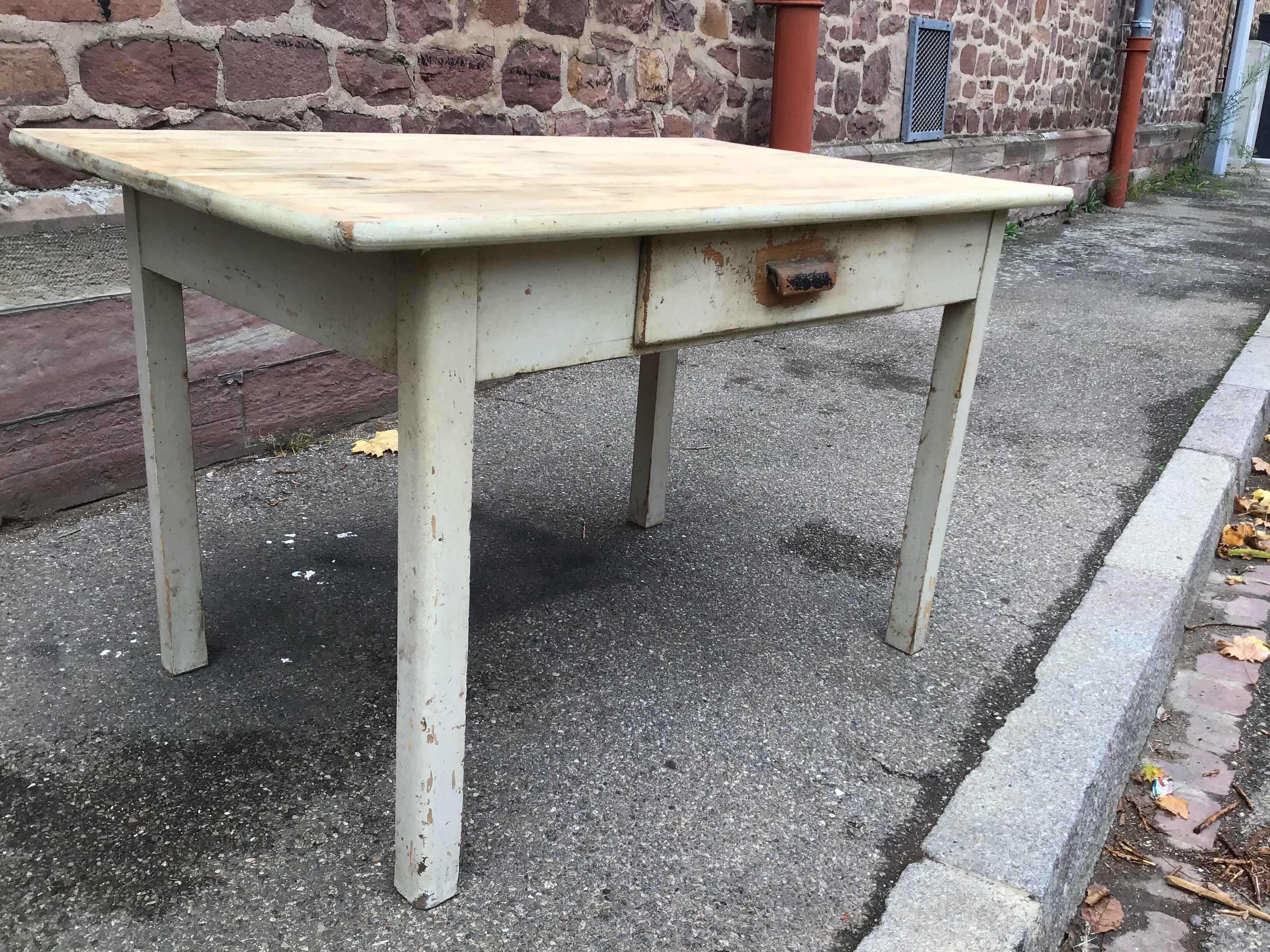 Vintage fir farm table