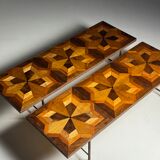 Tables basses en marqueterie (ensemble) 19e siècle
