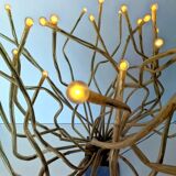IKEA Stranne lamp - stainless steel & plastic tree 80's 90's - Octopus medusa lamp