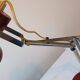 Lampe Vintage Fer Métal chromé