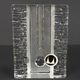 Set of 3 solifleur block vases walther glas 60s 70s op art arrangement vase
