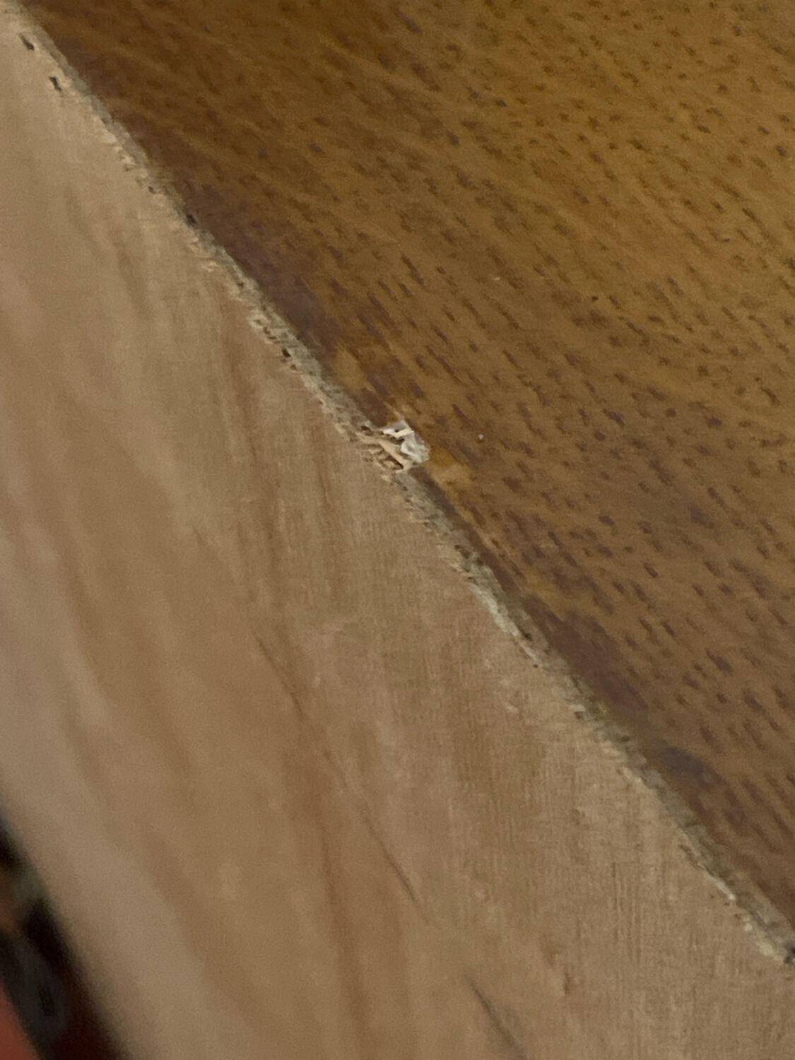 Vintage rattan side table in Audoux Minet style