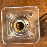 Lampes appliques chrome et plexiglas