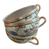 Japanese eggshell tea service cups