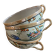 Japanese eggshell tea service cups