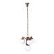 Art Deco Dissociative Chandelier in Brass and Opaline Glass, Czech, 1920s