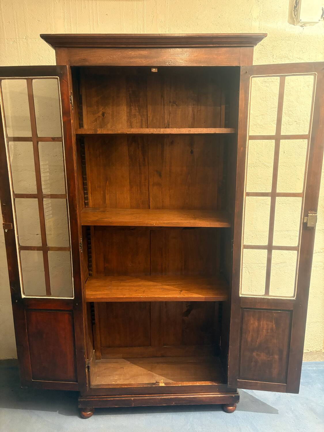 Antique glass dresser