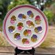 Oyster dish decorated with flowers Ninon by MBFA - Pornic