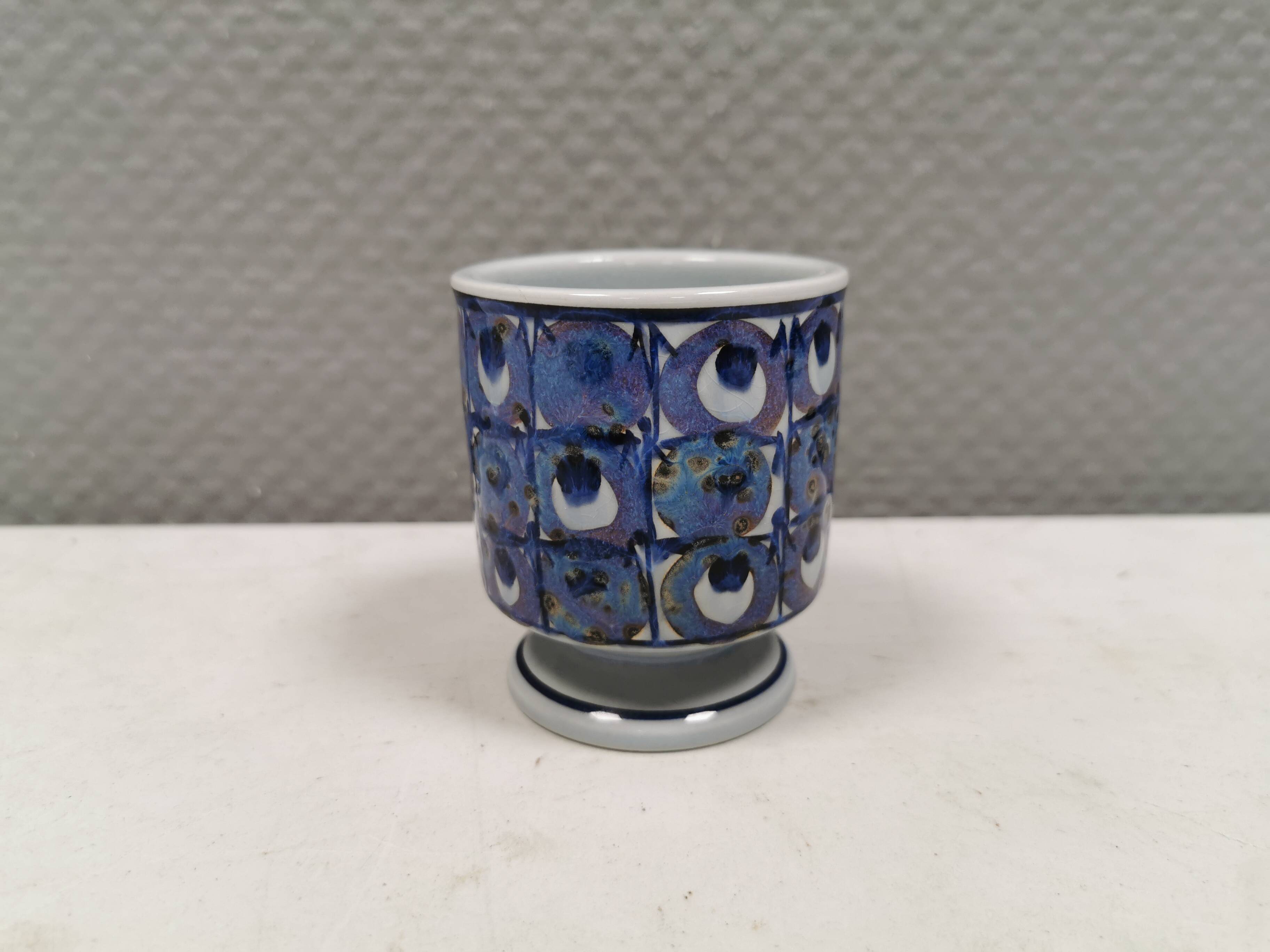 Decorated mug for Danish Aluminia 1950-60s