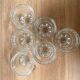 6 verres à eau vintage sérigraphiés