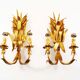 Large pair of Gilded Florentine Sconces by Hans Kögl