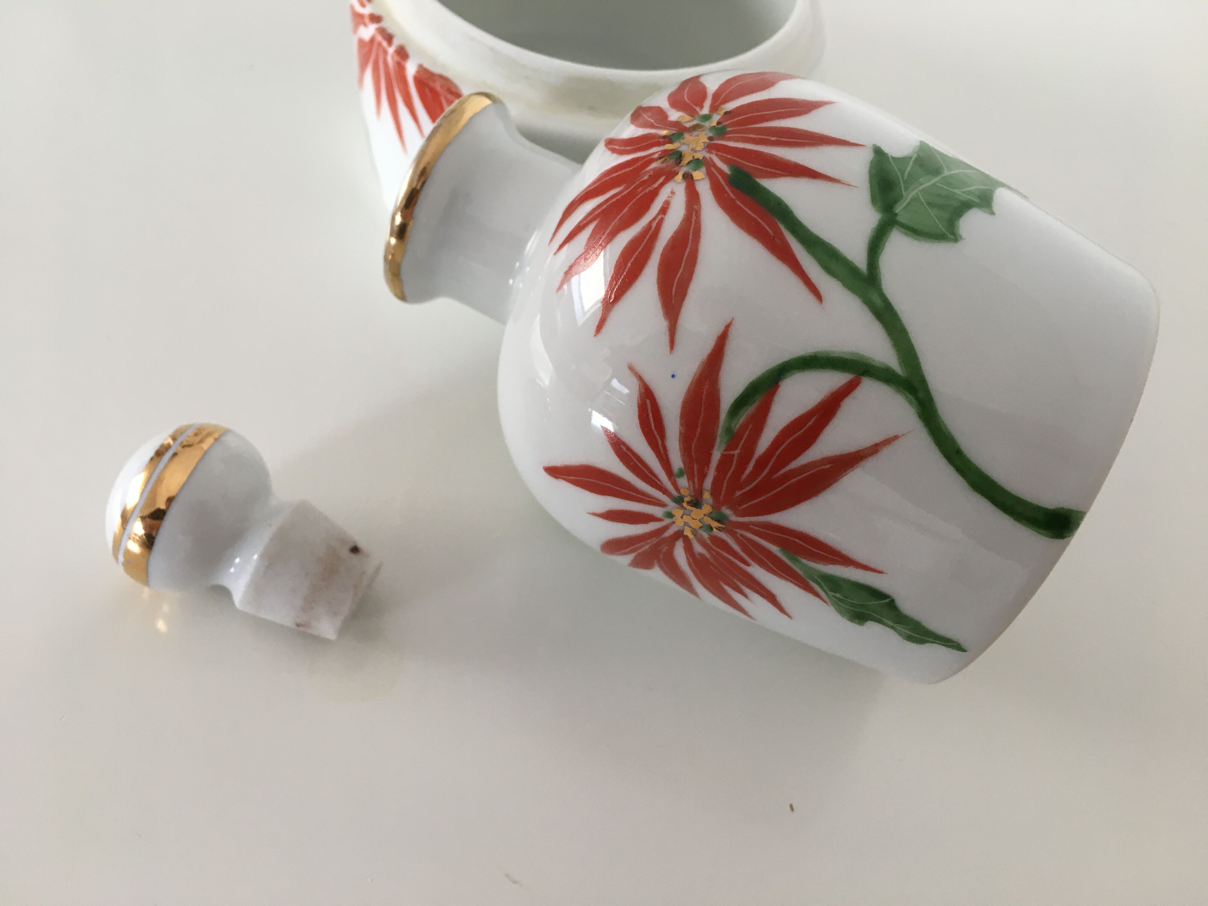 Y. Ginther porcelain jar and toilet jar