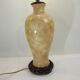 Straw-marquetry table lamp / Louis Drimmer/vintage