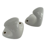 Pair of ceramic hooks