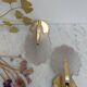 Pair of pink petal sconces