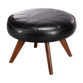 Vintage Danish black stool, 1960s