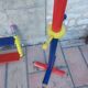 Coat rack and pencil shelf 80'S , Design Pierre Sala