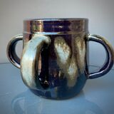 Atypical bowls in varnished stoneware by Sylvain Hublet